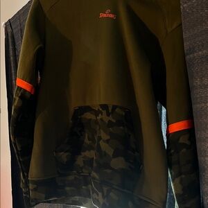 Spalding Olive and Camouflage Hoodie
